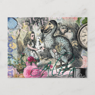 Carte Postale Alice Classique Merveilleux Dodo Art Tenniel