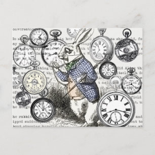 Carte Postale Alice de lapin blanc au pays des merveilles