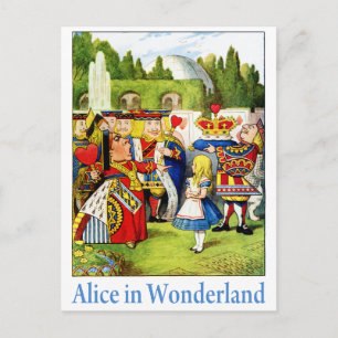 CARTE POSTALE ALICE EN WONDERLAND