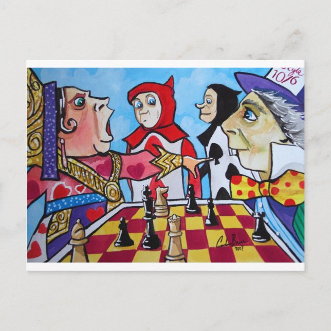 CARTE POSTALE ALICE EN WONDERLAND (Devant)