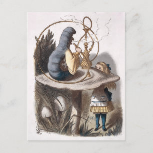 Carte Postale ALICE et chenille
