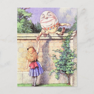 Carte Postale Alice et couleur de Humpty