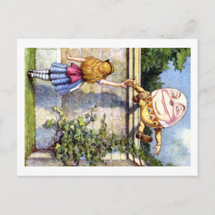 Carte Postale Alice et Humpty Dumpty au pays des merveilles