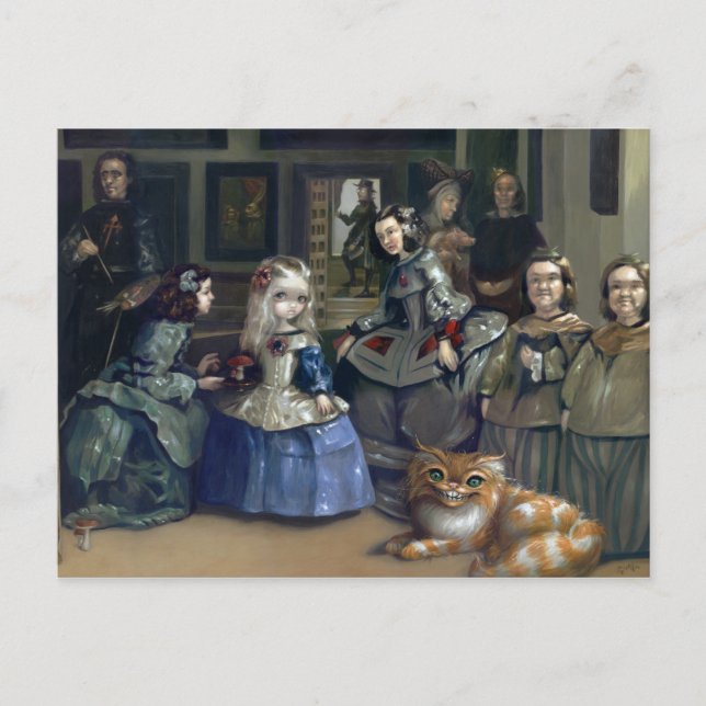 Carte postale "Alice et Las Meninas" (Devant)