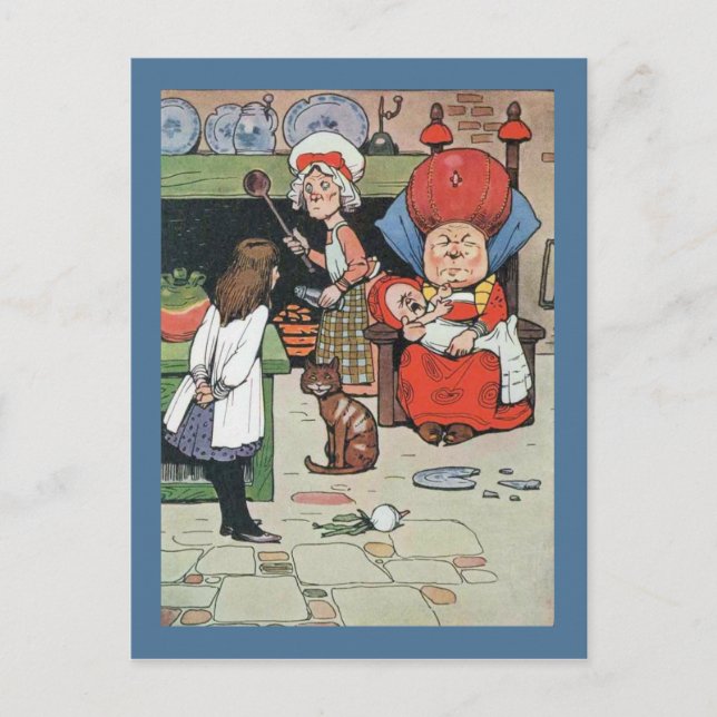 Carte Postale Alice et le Cook (Devant)