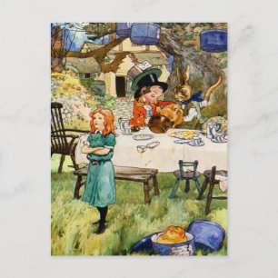 Carte Postale Alice et le Tea Party de Mad Hatter