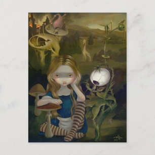 Carte postale "Alice in a Bosch Landscape"