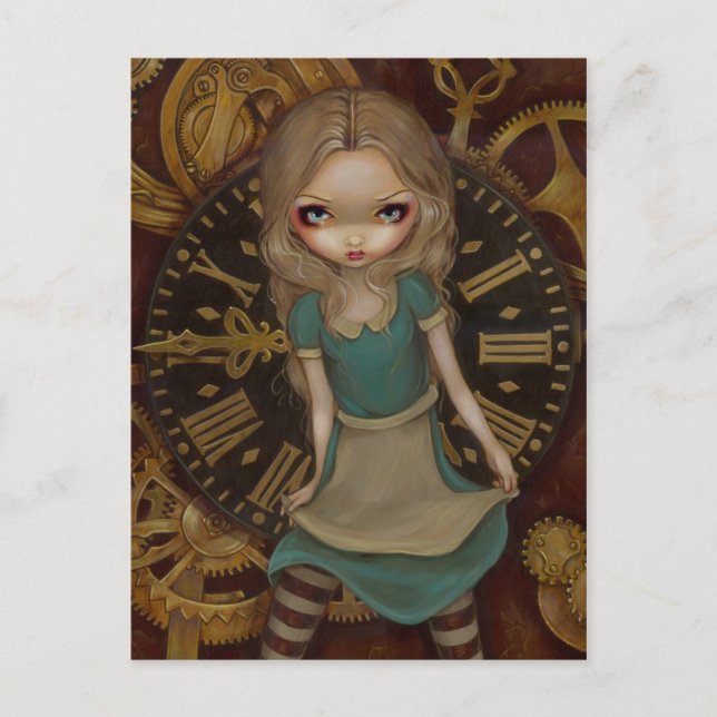 Carte postale "Alice in Clockwork" (Devant)