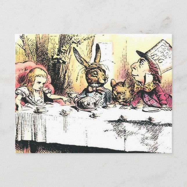 Carte postale Alice in Wonderland Mad Tea Party (Devant)