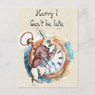 Carte Postale Alice - Lapin Blanc 1865