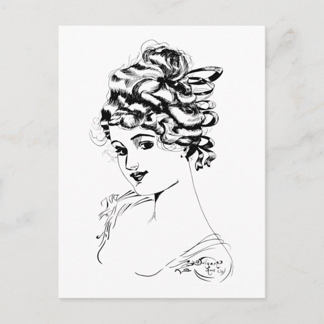 Carte Postale Alice M. McPherrin par Russell L. Swigert 1917 art (Devant)