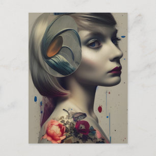 Carte Postale Alice Médias mixtes