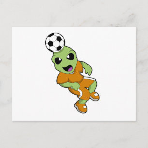 Carte Postale Alien à Soccer Sports