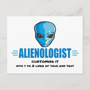 Carte Postale Alien drôle