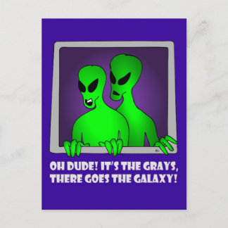 CARTE POSTALE ALIEN GALAXY-5
