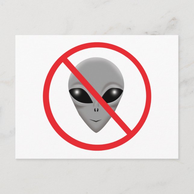 Carte Postale Alien Grey (Devant)