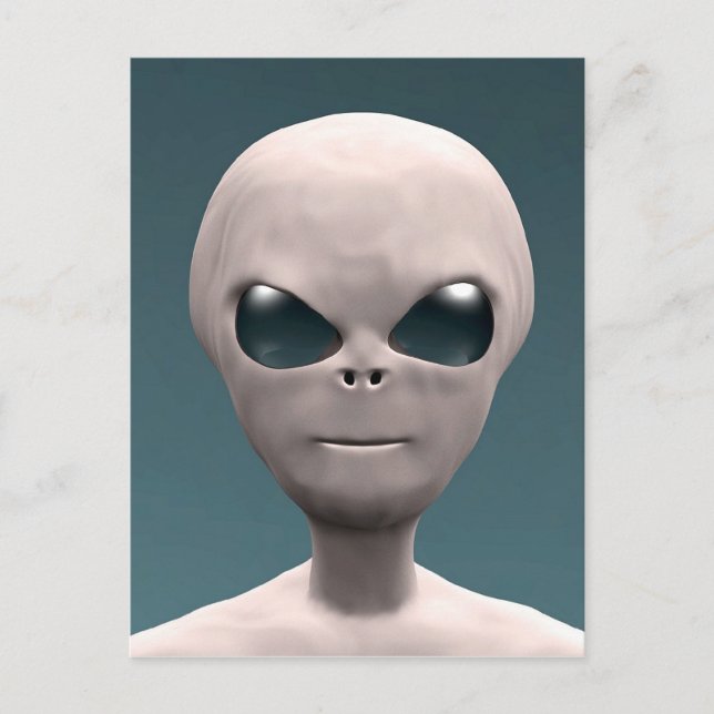 Carte Postale Alien gris (Devant)