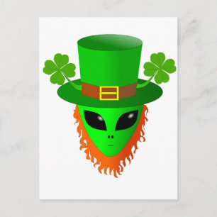 Carte Postale Alien Leprechaun