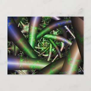 Carte Postale Alien Multicolor Fractal Art