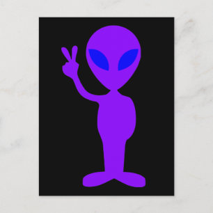 Carte Postale Alien pourpre