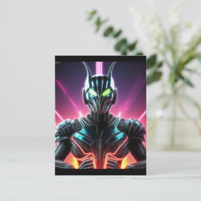 Carte Postale Alien Raven 23 (Debout devant)