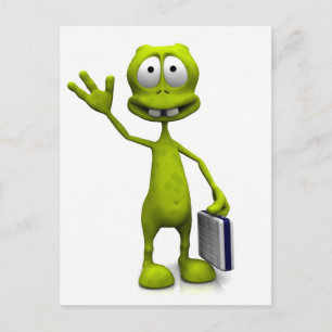 Carte Postale Alien Toon