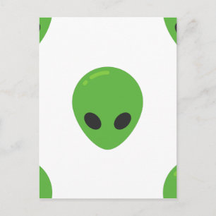 Carte Postale aliens émoji