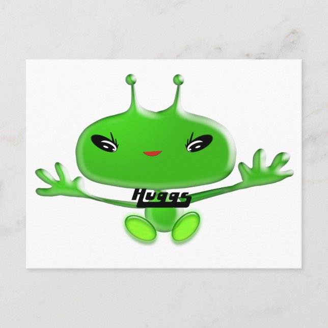Carte Postale Aliens Huggs (Devant)