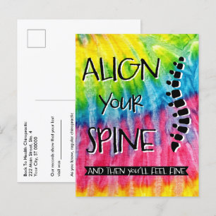 Carte Postale Alignez votre épine et ensuite vous vous sentirez 
