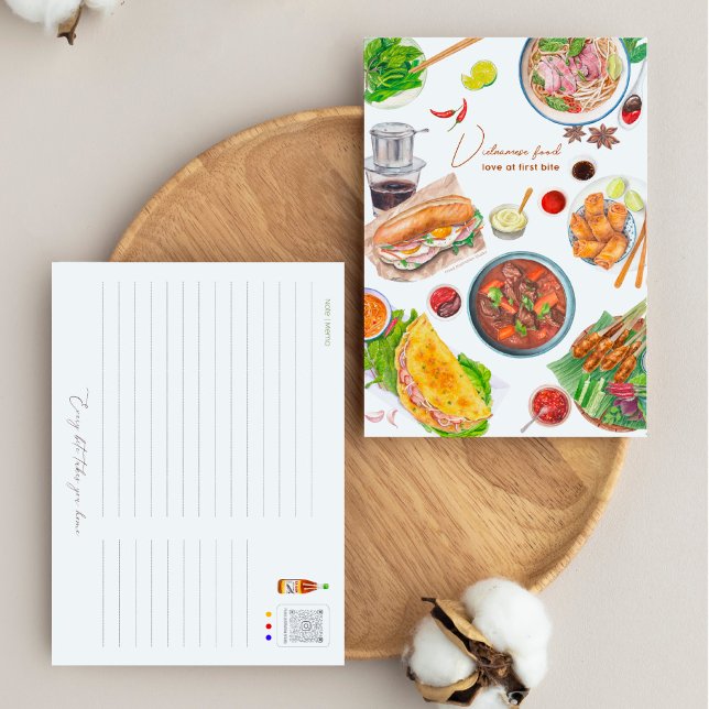 Carte postale alimentaire vietnamienne (Créateur téléchargé)
