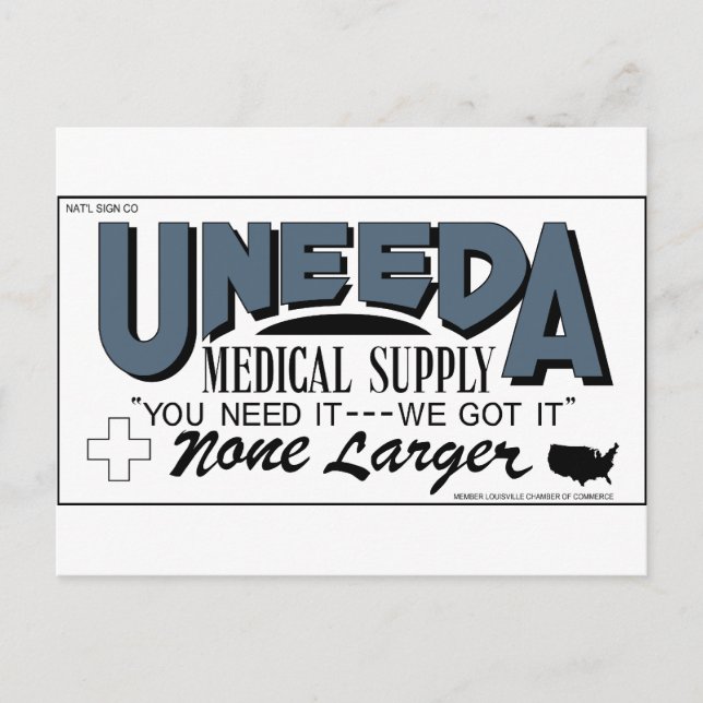 Carte Postale Alimentation Médicale Uaigua (retour des morts viv (Devant)