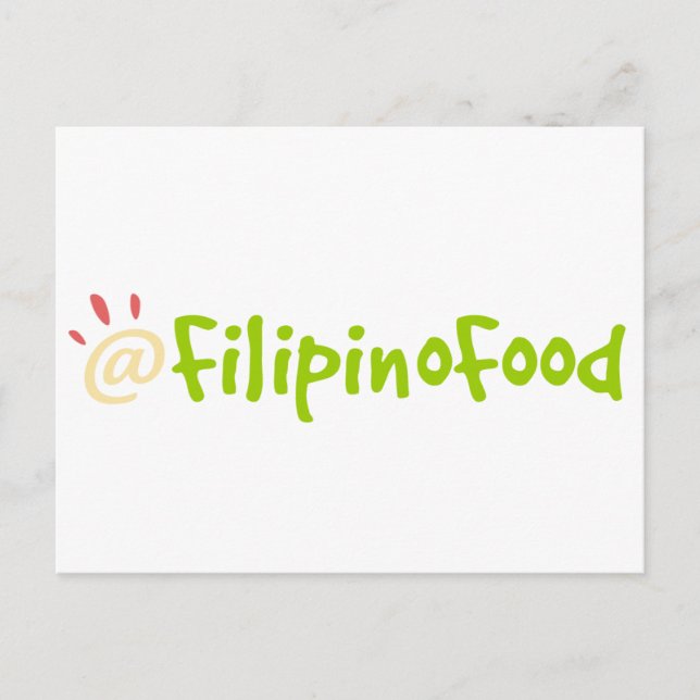 Carte Postale Alimentation philippine (Devant)