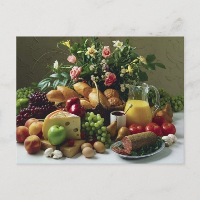 CARTE POSTALE ALIMENTATION SUR L'AFFICHAGE (Devant)