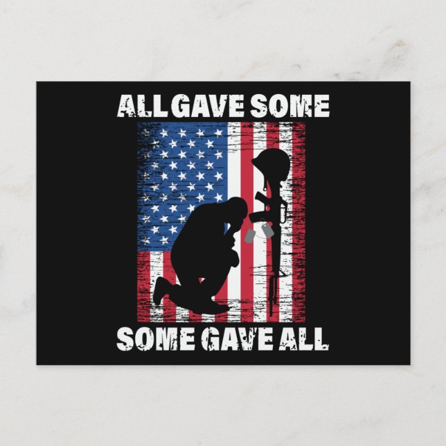 Carte Postale All Gave Some , Some Gave All - USA Army (Devant)
