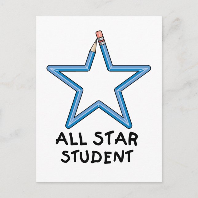 Carte postale All Star Student (Devant)