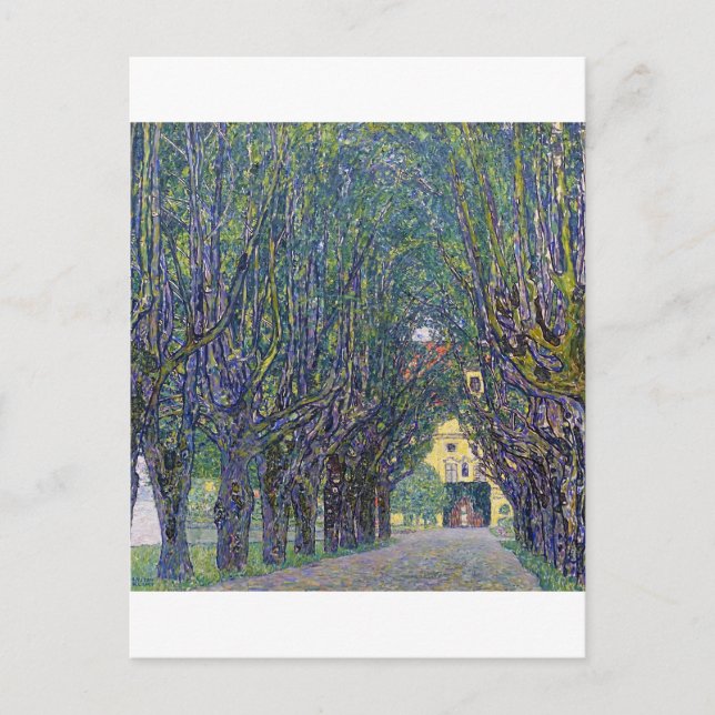 Carte Postale Allée au château de Kammer, Gustav Klimt (Devant)