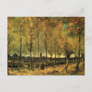 Carte Postale Allée aux peupliers par Vincent van Gogh