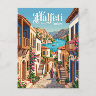 Carte Postale Allée de Halfeti en Turquie