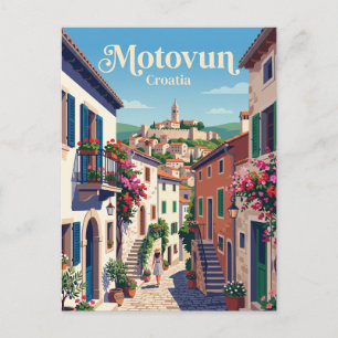 Carte Postale Allée de Motovun Croatie