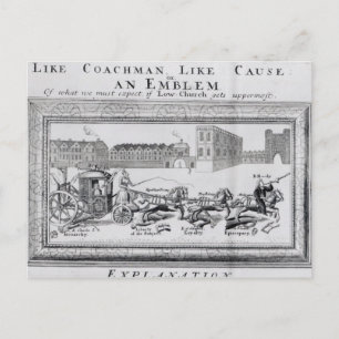 Carte Postale Allégation des dangers de la basse église