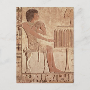 Carte Postale Allégement représentant le défunt assis