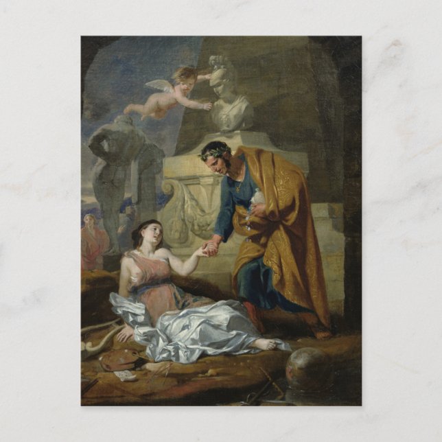 Carte Postale Allégorie des Arts et du Patronage (Devant)