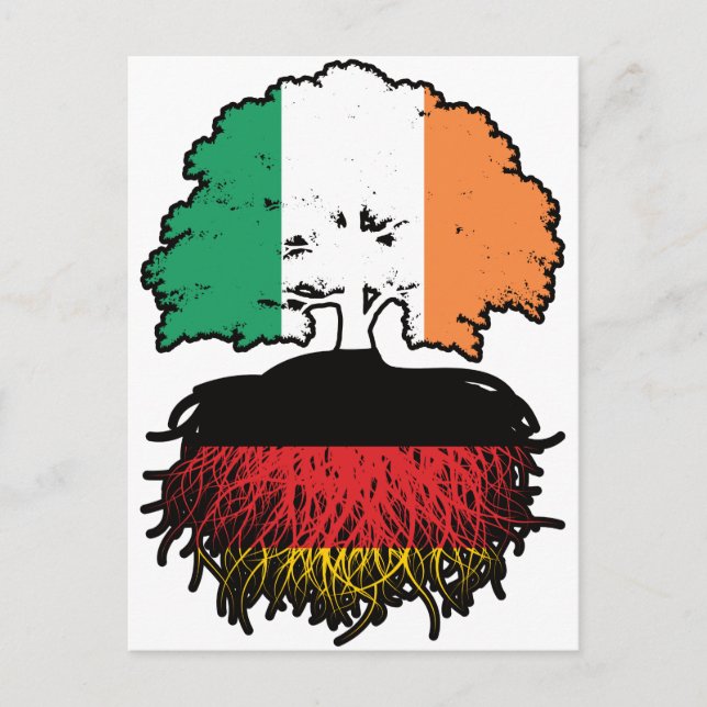 Carte Postale Allemagne Allemagne Irlande Irlande drapeau des ra (Devant)
