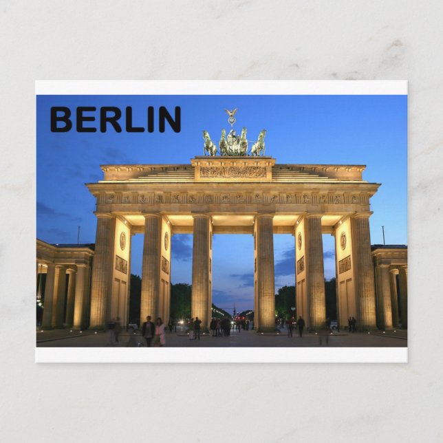 Carte Postale Allemagne Berlin Brandenburger Tor abonde (Devant)