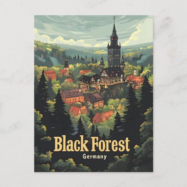 Carte Postale Allemagne de la Forêt Noire (Devant)