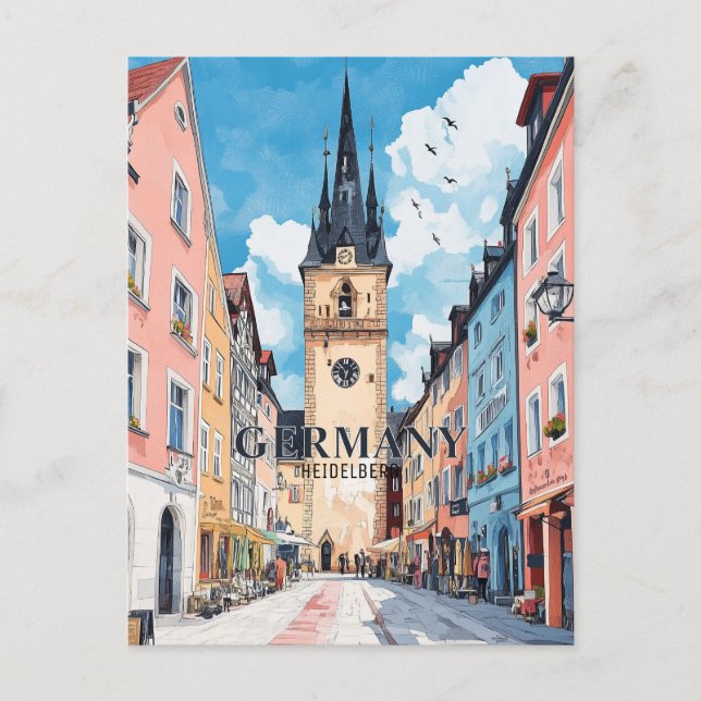 Carte Postale Allemagne Heidelberg Travel (Devant)