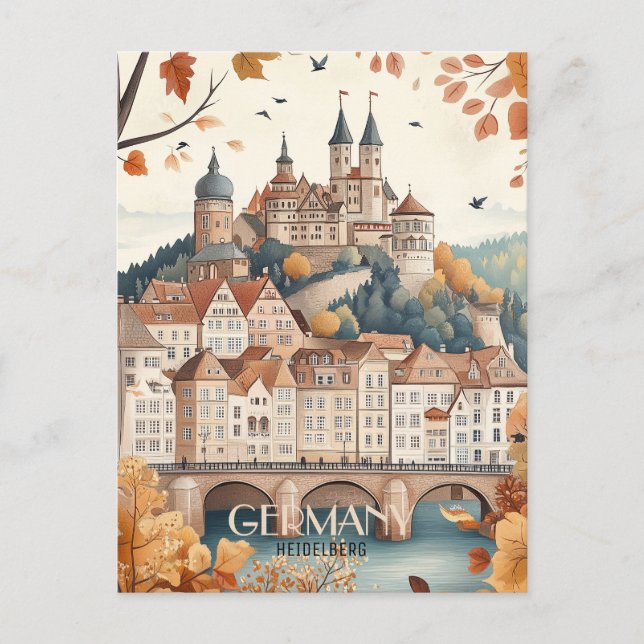 Carte Postale Allemagne Heidelberg Travel (Devant)