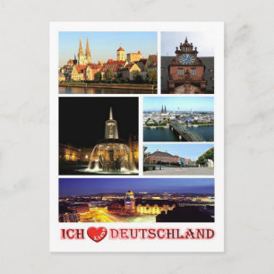 Carte Postale Allemagne - I Love -