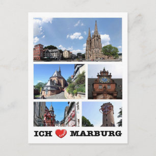 Carte Postale Allemagne - Marburg - I Love -