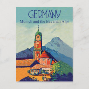 Carte Postale Allemagne, Munich et Alpes bavaroises